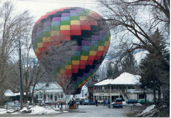 One of the few times we launched from the middle of town
